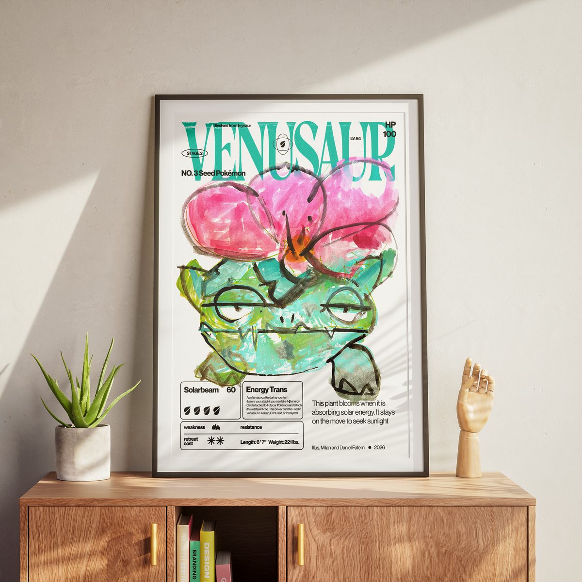 "Seed Dinosaur" Art Print - A4 - A0
