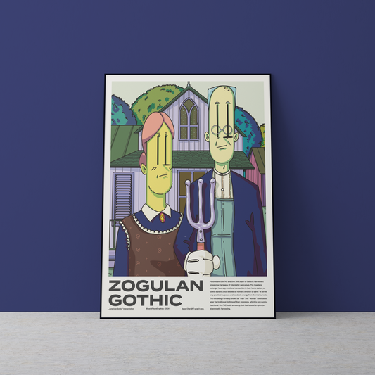 "Zogulan Gothic" Art Print - A2 - A0