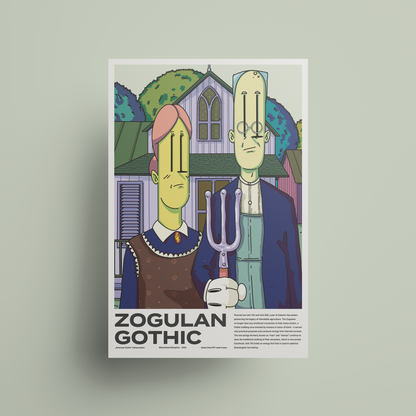 "Zogulan Gothic" Art Print - A2 - A0