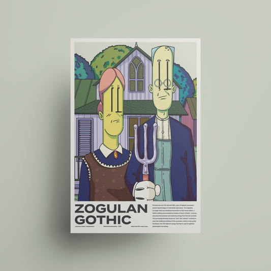 "Zogulan Gothic" Art Print - A2 - A0